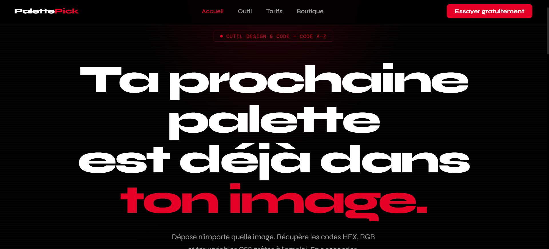 Aperçu PalettePick